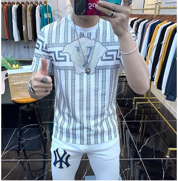 men's t-shirts designer fashion summer new fashion brand men's mercerized cotton letter printing drill short sleeve slim fit t-shi, White;black
men's t-shirts designer fashion summer new fashion brand men's mercerized cotton letter printing drill short sleeve slim fit t-shi, White;black