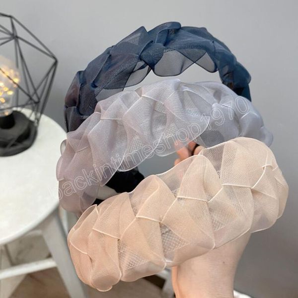fashion women's headwear wide side mesh cloth hairband hand-woven braided headband female casual hair accessories, Slivery;white
fashion women's headwear wide side mesh cloth hairband hand-woven braided headband female casual hair accessories, Slivery;white