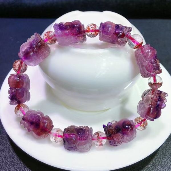 natural purple super seven 7 red lepidocrocite quartz bracelet pi xiu colorful rutilated 11.8x15.2x9.7mm beads men women aaaaaa, Silver
natural purple super seven 7 red lepidocrocite quartz bracelet pi xiu colorful rutilated 11.8x15.2x9.7mm beads men women aaaaaa, Silver