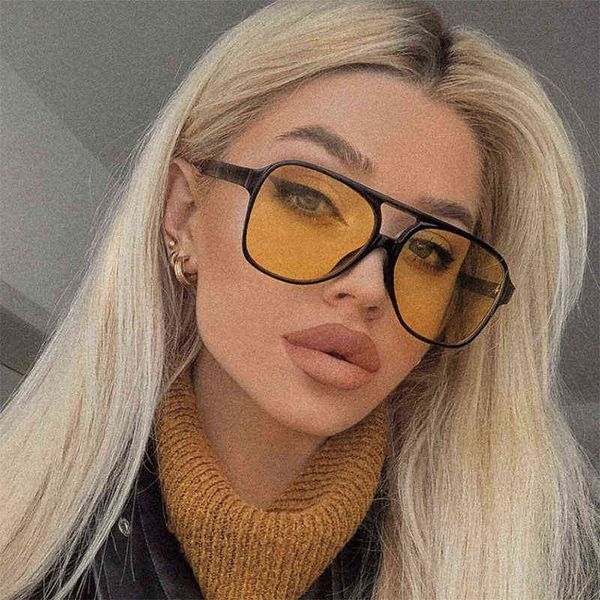 fashion oversized sunglasses women men 2022 vintage brand designer sun glasses shades black yellow glasses eyewear oculos de sol y220410, White;black
fashion oversized sunglasses women men 2022 vintage brand designer sun glasses shades black yellow glasses eyewear oculos de sol y220410, White;black