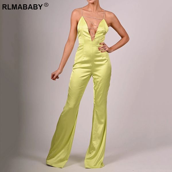 elegant deep v neck backless diamond chain rompers bodycon jumpsuit women fashion slim night club sleeveless satin jumpsuit, Black;white
elegant deep v neck backless diamond chain rompers bodycon jumpsuit women fashion slim night club sleeveless satin jumpsuit, Black;white