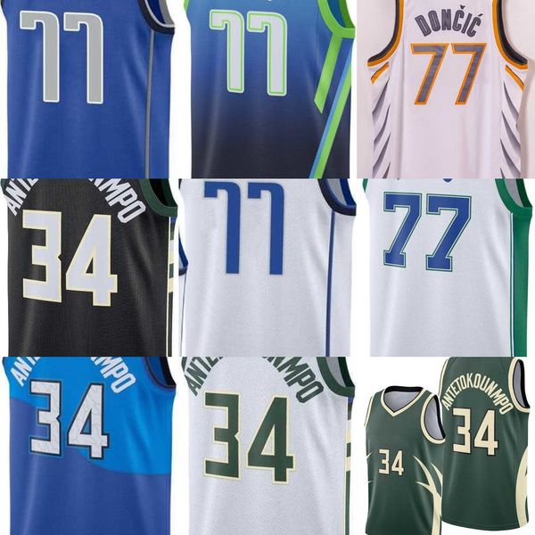 luka mens 77 doncic giannis 34 antetokounmpo basketball jersey black bule white shirt stitched, Black;red
luka mens 77 doncic giannis 34 antetokounmpo basketball jersey black bule white shirt stitched, Black;red
