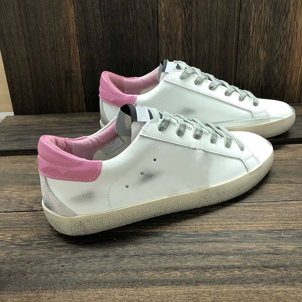 Image of Fashion Super star Sneakers Women White Shoe Do-old Golden Dirty Sequin Italy Brand Classic Designer Man Casual Trainers