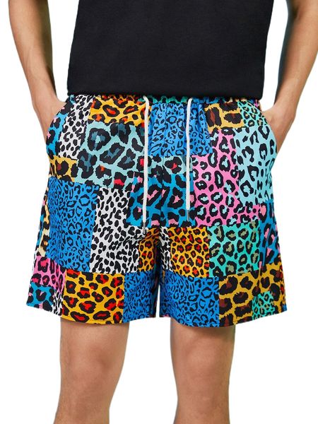 romwe guys leopard patchwork shorts d7bu#, White;black
romwe guys leopard patchwork shorts d7bu#, White;black