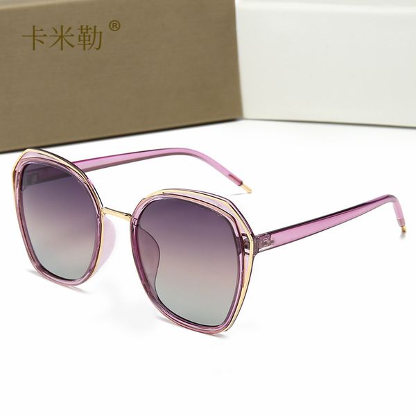 women's polarized sunglasses 2022 new glass resin lenses pc frame sunscreen gradient fashion versatile summer essentials, White;black
women's polarized sunglasses 2022 new glass resin lenses pc frame sunscreen gradient fashion versatile summer essentials, White;black