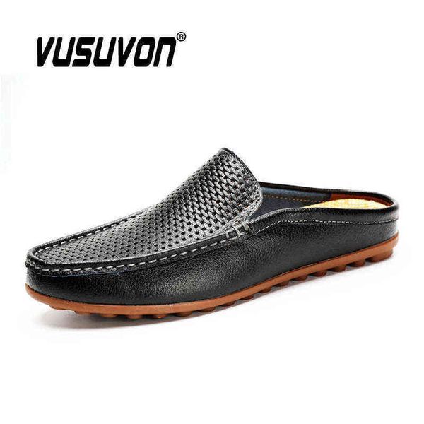 men slippers italian real leather slips moccasins outdoor anti slip black casual slides summer spring fashion shoes 2022 220216
men slippers italian real leather slips moccasins outdoor anti slip black casual slides summer spring fashion shoes 2022 220216