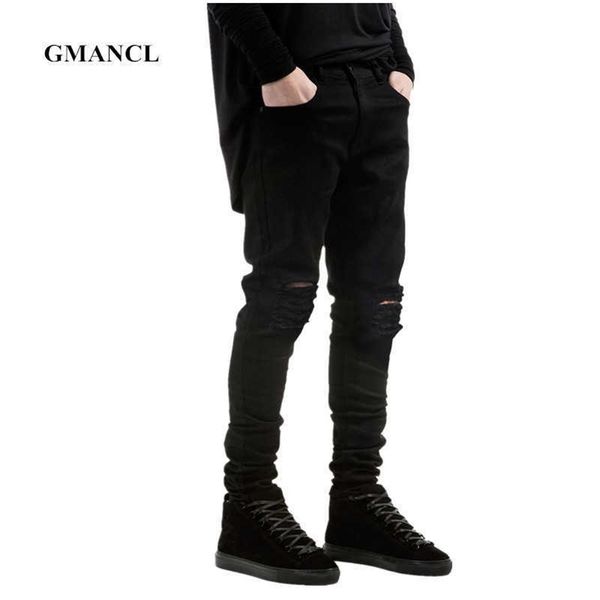 men black ripped skinny jeans hip hop swag denim scratched biker jeans joggers pants famous brand designer men trousers 210719, Blue
men black ripped skinny jeans hip hop swag denim scratched biker jeans joggers pants famous brand designer men trousers 210719, Blue