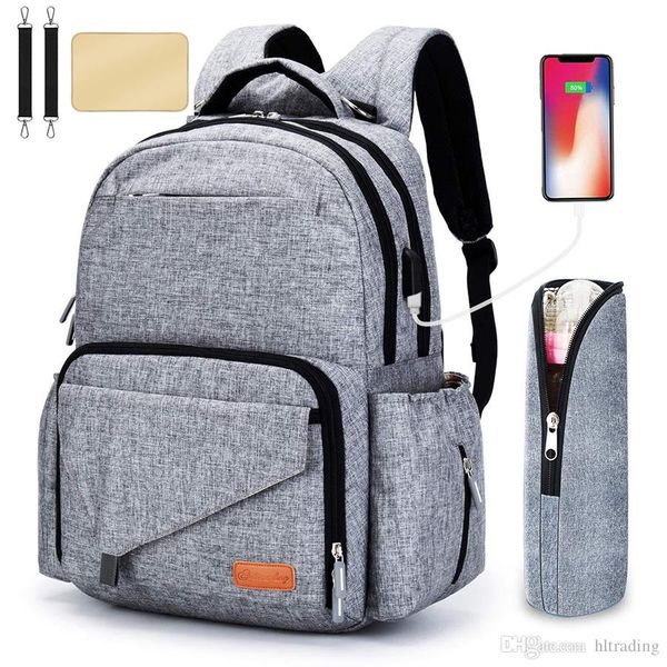 mommy daddy business casual diaper bags with usb stroller strap bottle bag multi-function large capacity mother backpack
mommy daddy business casual diaper bags with usb stroller strap bottle bag multi-function large capacity mother backpack