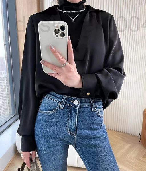 women's blouses & shirts designer shenzhen nanyou high-end niche design sense splicing temperament high collar fake two long sleeve shi, White
women's blouses & shirts designer shenzhen nanyou high-end niche design sense splicing temperament high collar fake two long sleeve shi, White