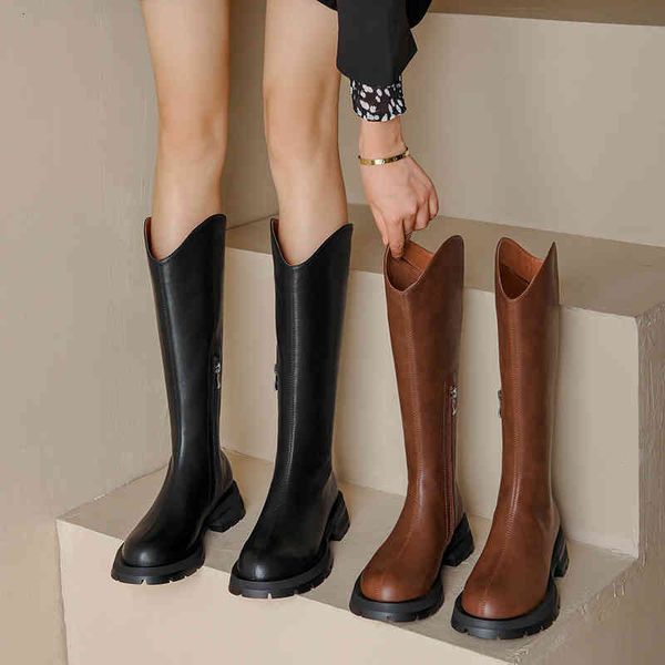 boots autumn women's boots round head thick bottom side zipper children's knight fashion kczu, Black
boots autumn women's boots round head thick bottom side zipper children's knight fashion kczu, Black