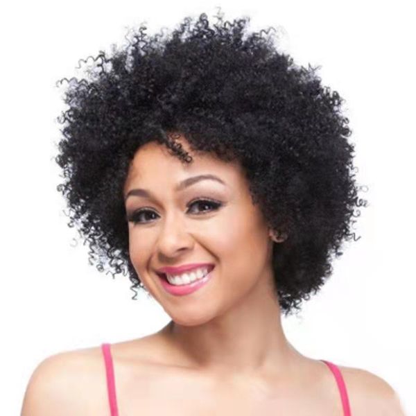 black women's curly black brown short wig afro synthetic heat resistant puff curl bang style
black women's curly black brown short wig afro synthetic heat resistant puff curl bang style