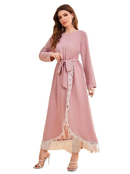 fringe hem wrap belted blouse s2mx#, White
fringe hem wrap belted blouse s2mx#, White