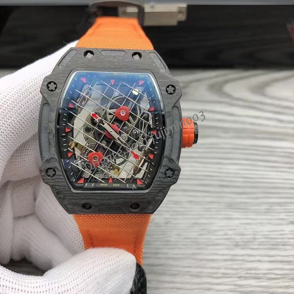9 colors tennis racket rm27 automatic mechanical men's watch carbon fiber professional sports watches souvenir rafr, Slivery;brown
9 colors tennis racket rm27 automatic mechanical men's watch carbon fiber professional sports watches souvenir rafr, Slivery;brown