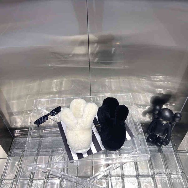 slippers autumn and winter dragon tooth rabbit ear wool slippers round head thick bottom half super warm lazy shoes, Black
slippers autumn and winter dragon tooth rabbit ear wool slippers round head thick bottom half super warm lazy shoes, Black