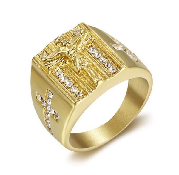 hip hop rock the cross ring men antique jewelry shining zircon ring party accessory birthday, Silver
hip hop rock the cross ring men antique jewelry shining zircon ring party accessory birthday, Silver
