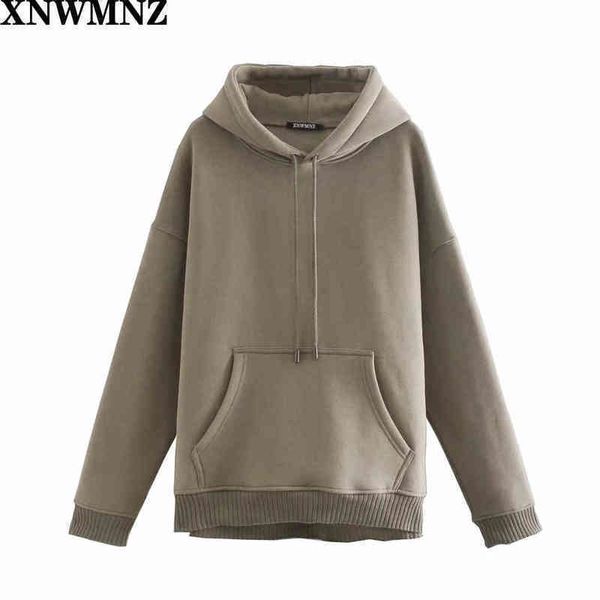 xnwmnz za fashion oversized hoodie women vintage long sleeve pocket hoodie with an adjustable drawstring hood chic ribbed trims 210513, Black
xnwmnz za fashion oversized hoodie women vintage long sleeve pocket hoodie with an adjustable drawstring hood chic ribbed trims 210513, Black
