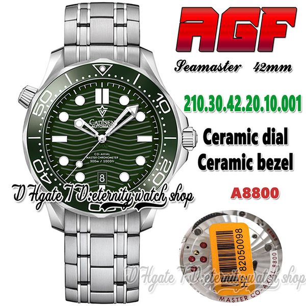 agf diver 300m mens watch 210.30.42.20.10.001 a8800 automatic mechanical 42mm green dial ceramic bezel steel case stainless bracelet super v, Slivery;brown
agf diver 300m mens watch 210.30.42.20.10.001 a8800 automatic mechanical 42mm green dial ceramic bezel steel case stainless bracelet super v, Slivery;brown