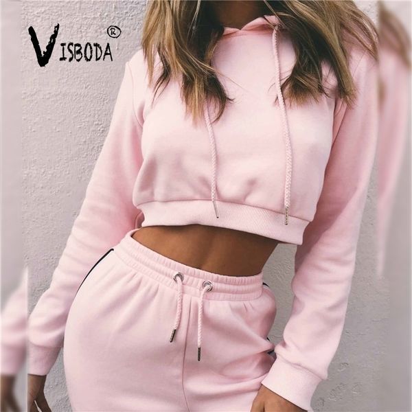 womens tracksuits 2 piece set pink crop and pants fashion autumn casual lady tumblr long sleeve hoodies pants suit y200110, White
womens tracksuits 2 piece set pink crop and pants fashion autumn casual lady tumblr long sleeve hoodies pants suit y200110, White