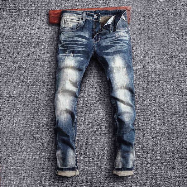 men's jeans fashionable men's jeans worn blue washed out street fashion micro elastic slim fitting pants 1qni
men's jeans fashionable men's jeans worn blue washed out street fashion micro elastic slim fitting pants 1qni