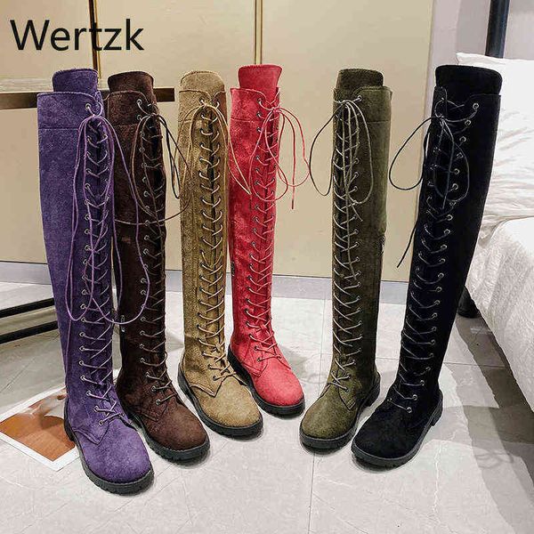 boots six colors casual women low heels flock winter overknee for woman lace up fashion female thigh high 220709, Black
boots six colors casual women low heels flock winter overknee for woman lace up fashion female thigh high 220709, Black