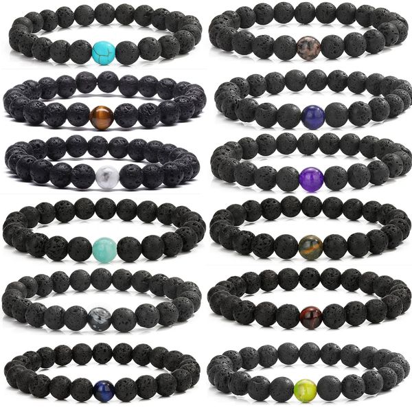 8mm black lava rock stone bead strand essential oils anxiety aromatherapy diffuser elastic stretch yoga stress relief bracelets jewelry
8mm black lava rock stone bead strand essential oils anxiety aromatherapy diffuser elastic stretch yoga stress relief bracelets jewelry