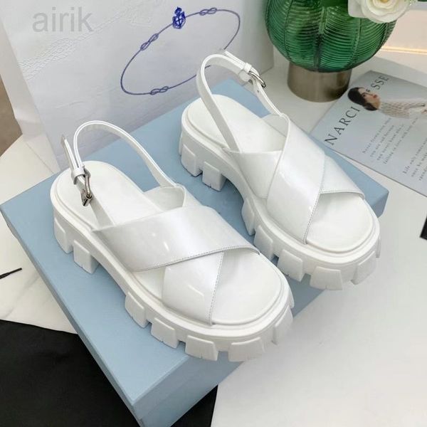 2023 designers women sandals fashion wheel slippers platform sandal glossy slipper trend patent leather cross heels sandale trend, Black
2023 designers women sandals fashion wheel slippers platform sandal glossy slipper trend patent leather cross heels sandale trend, Black