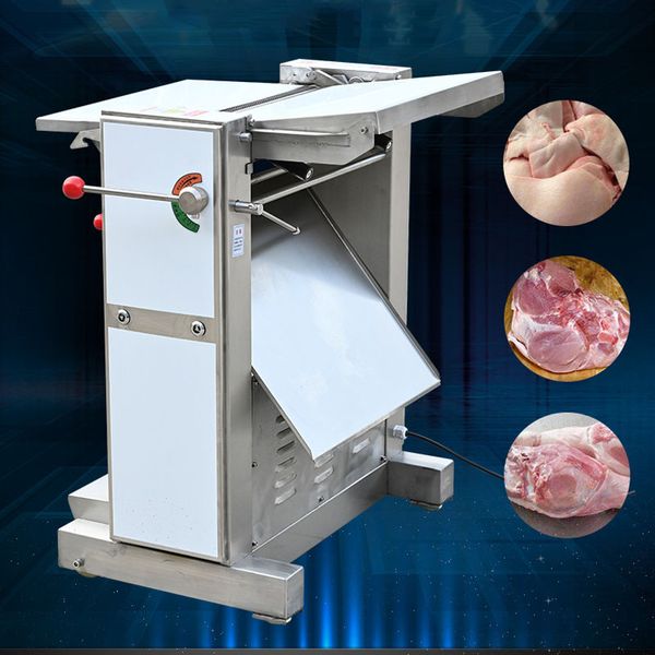 Image of Commercial Fresh Pork Pig Skin Meat Peeling Removing Machine Pork Skin Peeler
