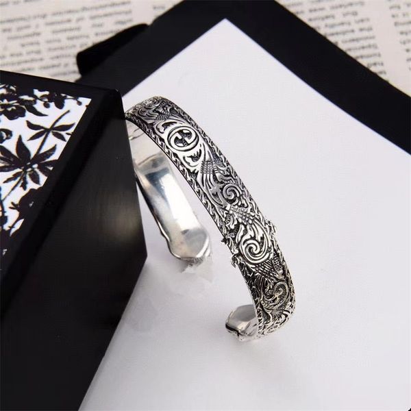 82% off online sale gujia series head carved tang pattern flower double opening male female same type couple bracelet, Black
82% off online sale gujia series head carved tang pattern flower double opening male female same type couple bracelet, Black