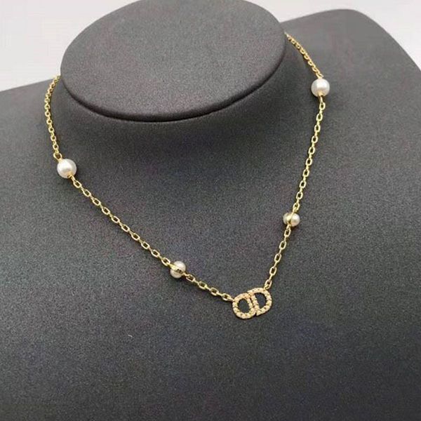 fashion classic necklace designer jewelry necklaces 18k gold plated letter diamond pearl pendant choker bracelet set for valentine's da, Silver
fashion classic necklace designer jewelry necklaces 18k gold plated letter diamond pearl pendant choker bracelet set for valentine's da, Silver