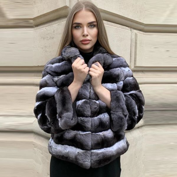 & women's fur faux women fashion rex jacket natural 2021 stand collar long sleeve real coats outwear female, Black
& women's fur faux women fashion rex jacket natural 2021 stand collar long sleeve real coats outwear female, Black