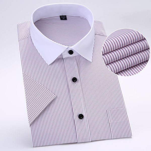 luxurious s to 8xl fashion summer large men striped dress shirt patchwork white collar short sleeve slim fit non-iron social sh, White;black
luxurious s to 8xl fashion summer large men striped dress shirt patchwork white collar short sleeve slim fit non-iron social sh, White;black