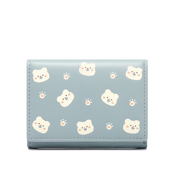 korean preppy style bear printing teenager short wallet third-fold pu leather ladies' purse, Red;black
korean preppy style bear printing teenager short wallet third-fold pu leather ladies' purse, Red;black