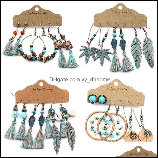 charm earrings jewelry original ethnic style 3-piece retro creative geometric alloy earring wild handmade tassel rice beads winding turquois, Golden
charm earrings jewelry original ethnic style 3-piece retro creative geometric alloy earring wild handmade tassel rice beads winding turquois, Golden