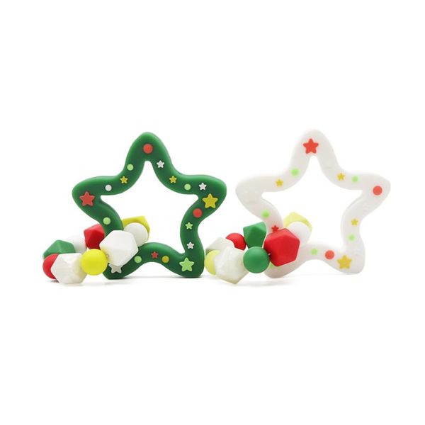 soothers teethers star baby teether bpa silicone toy teething beads rattle pacifier pendant for born christmas gift
soothers teethers star baby teether bpa silicone toy teething beads rattle pacifier pendant for born christmas gift