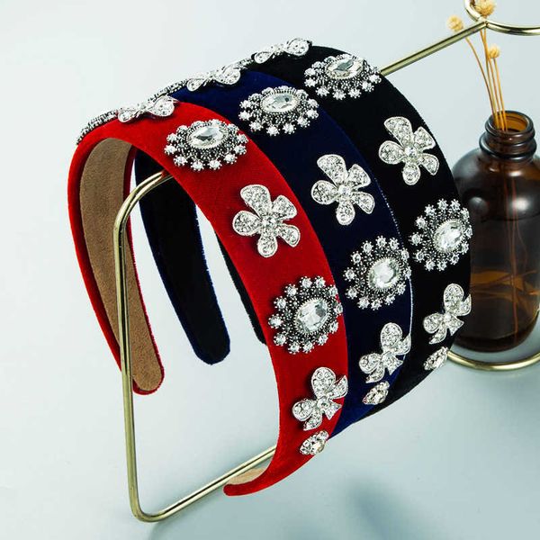 chime hair band fashion shiny baroque flower head band women's exquisite flannelette hair band hair accessories, Silver
chime hair band fashion shiny baroque flower head band women's exquisite flannelette hair band hair accessories, Silver