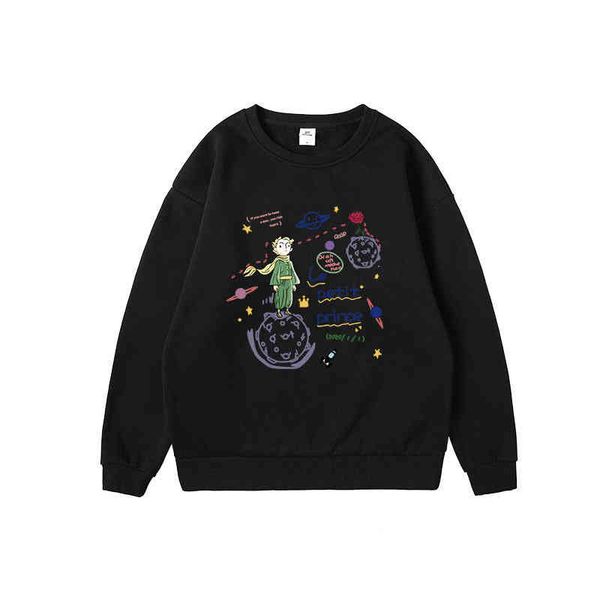nasa little prince universe planet sweater men's pullover round neck 2021 winter new casual loose plush top, Black
nasa little prince universe planet sweater men's pullover round neck 2021 winter new casual loose plush top, Black