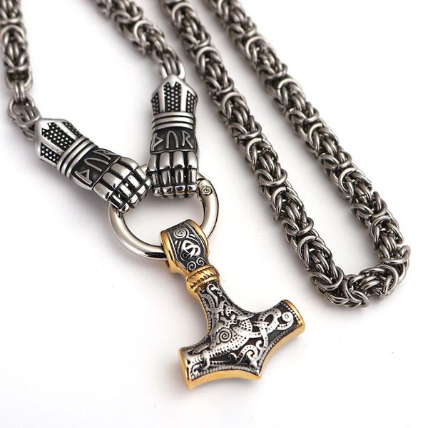 pendant necklaces hammer mjolnir fist rune necklace stainless steel men jewelry norse viking, Silver
pendant necklaces hammer mjolnir fist rune necklace stainless steel men jewelry norse viking, Silver