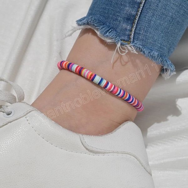 boho multicolor handmade polymer clay beads stretch anklet for women bohemian fashion beads anklets jewelry, Red;blue
boho multicolor handmade polymer clay beads stretch anklet for women bohemian fashion beads anklets jewelry, Red;blue