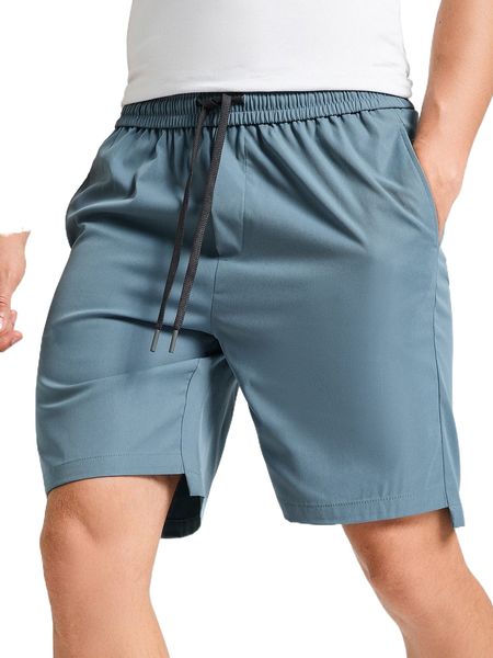 men drawstring waist shorts 889s#, White;black
men drawstring waist shorts 889s#, White;black