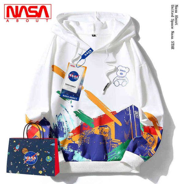 hoodies sweatshirts designer hoodie nasa joint national fashion sweater men's hooded spring and autumn new coat loose casual cartoon pr, Black
hoodies sweatshirts designer hoodie nasa joint national fashion sweater men's hooded spring and autumn new coat loose casual cartoon pr, Black