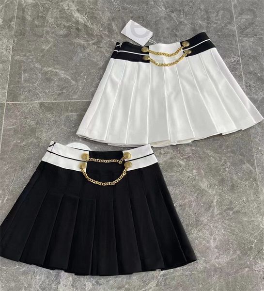 skirts designer sharp goods high-end net red early spring chain black and white with pleated thin skirt for women x8ob
skirts designer sharp goods high-end net red early spring chain black and white with pleated thin skirt for women x8ob