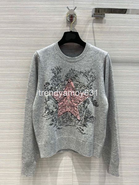 women's sweaters autumn winter pentagonal star embroidered sweater slim fit and versatile warm cashmere women's lazy style, White;black
women's sweaters autumn winter pentagonal star embroidered sweater slim fit and versatile warm cashmere women's lazy style, White;black