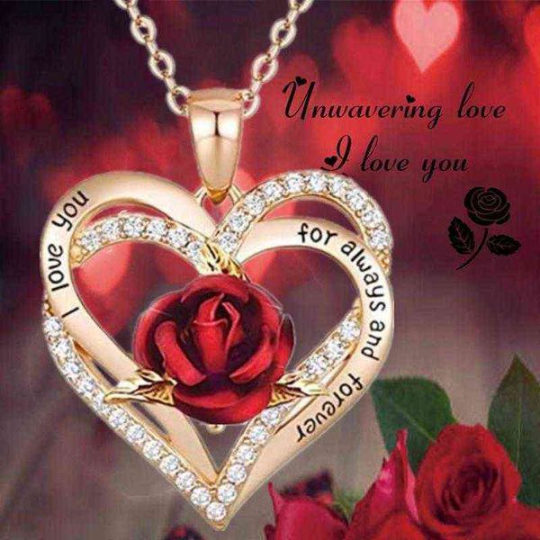 exquisite fashion couple love rose necklace lady elegant jewelry accessories banquet wedding valentines day anniversary gift party favor
exquisite fashion couple love rose necklace lady elegant jewelry accessories banquet wedding valentines day anniversary gift party favor