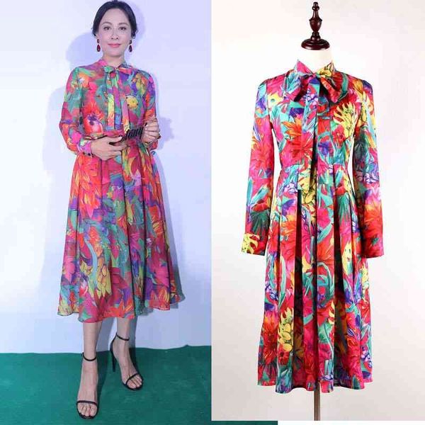 casual dresses spring and summer carina lau star same novel print lace up medium length dress women's wear, Black;gray
casual dresses spring and summer carina lau star same novel print lace up medium length dress women's wear, Black;gray