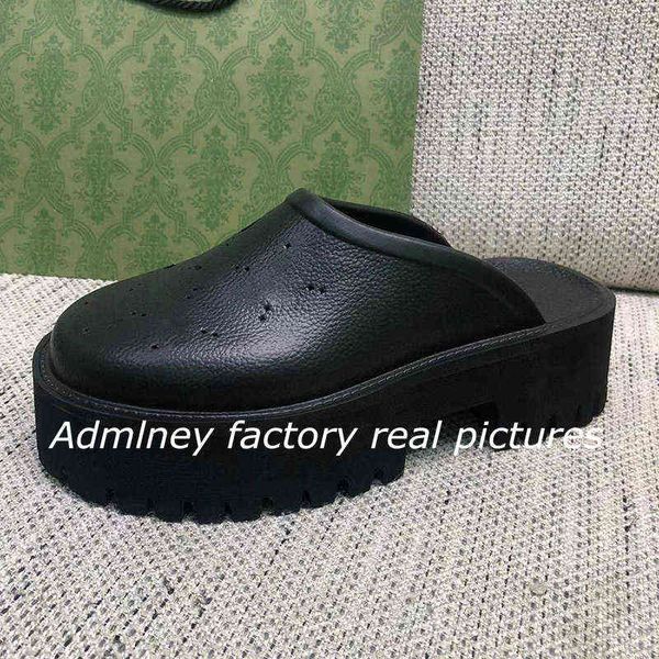 sandals 2022 summer hole platform slipper woman round nose thick sole flat beach slide runway height increase designer plastic flip flop 220, Black
sandals 2022 summer hole platform slipper woman round nose thick sole flat beach slide runway height increase designer plastic flip flop 220, Black