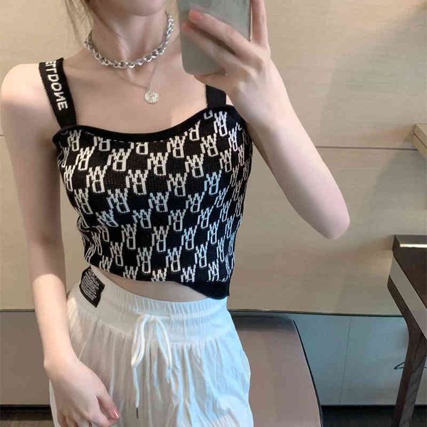 net red letter knitting suspender vest slim with bottom girl inside trendy women's clothing wholesale, White
net red letter knitting suspender vest slim with bottom girl inside trendy women's clothing wholesale, White