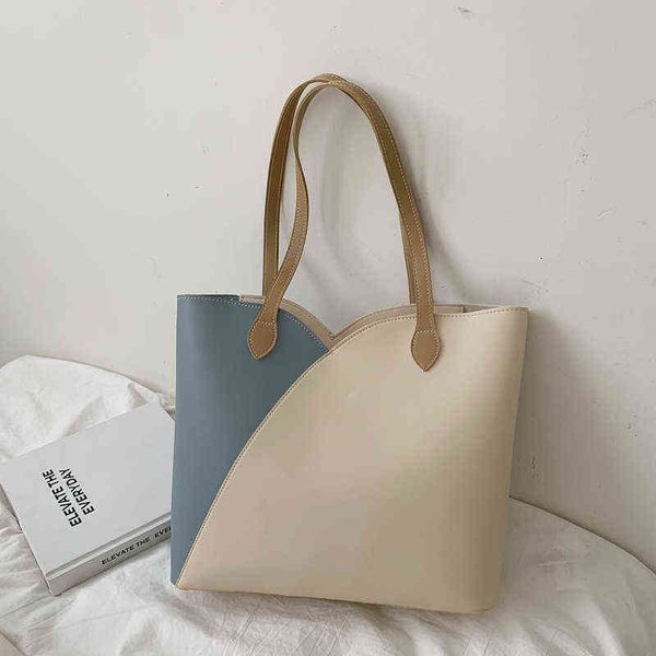 2021 new arrivals women casual tote business style handbags patchwork for female fashion ladies shoulder bag g220524
2021 new arrivals women casual tote business style handbags patchwork for female fashion ladies shoulder bag g220524