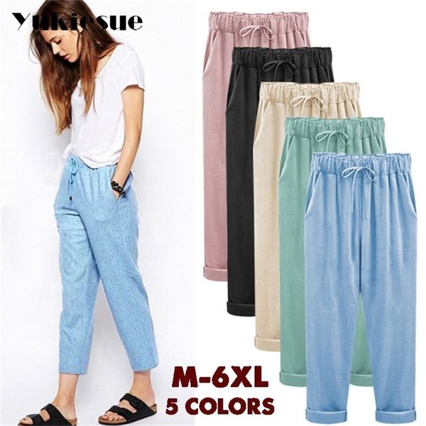 harem pants capris women summer style high waist loose candy color cotton linen pants female trousers plus size 6xl 210412, Black;white
harem pants capris women summer style high waist loose candy color cotton linen pants female trousers plus size 6xl 210412, Black;white