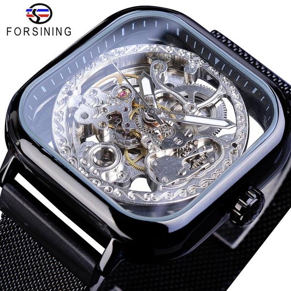 forsining black square automatic mechanical watch male business steampunk gear mesh steel strap sports watches relogio masculino216q, Slivery;brown
forsining black square automatic mechanical watch male business steampunk gear mesh steel strap sports watches relogio masculino216q, Slivery;brown