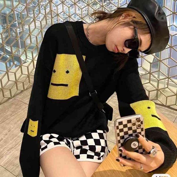 2022c factory direct sale trendy brand men's t-shirts women's autumn and winter new style sweater black wool, White
2022c factory direct sale trendy brand men's t-shirts women's autumn and winter new style sweater black wool, White